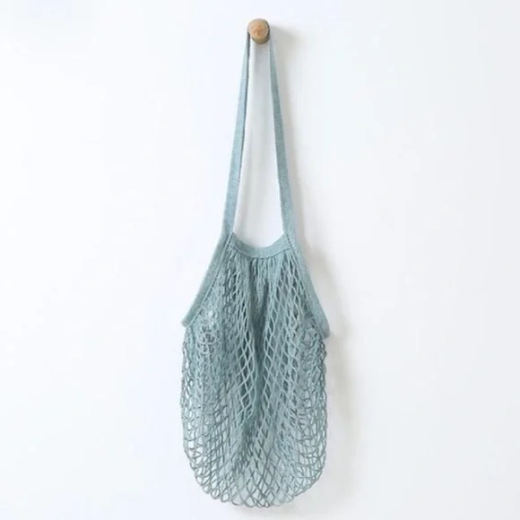 French Market Net Tote Bag Cool Blue - Picture 2 of 8